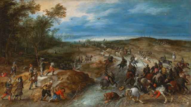 'Sorpresa de un convoy' (siglo XVIII), óleo sobre lienzo de Sebastian Vrancx y Jan Brueghel el Joven.