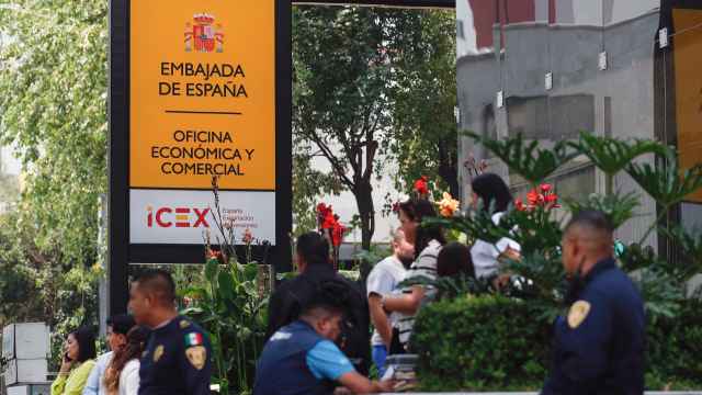 La Embajada de España en México, tras el robo de este lunes.
