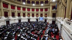 El Congreso de Argentina durante la votación de la 'ley ómnibus'.