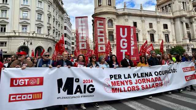 Manifestación por el 1 de mayo en Valencia