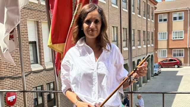 La alcaldesa de Santovenia de Pisuerga, María Antonia López Sáenz de Santamaría.