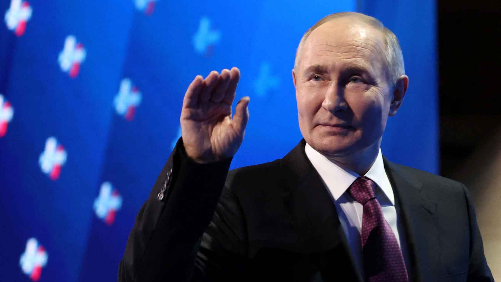 Vladímir Putin, presidente de Rusia,  en el Congreso de la Unión Rusa de Industriales y Empresarios, en Moscú.