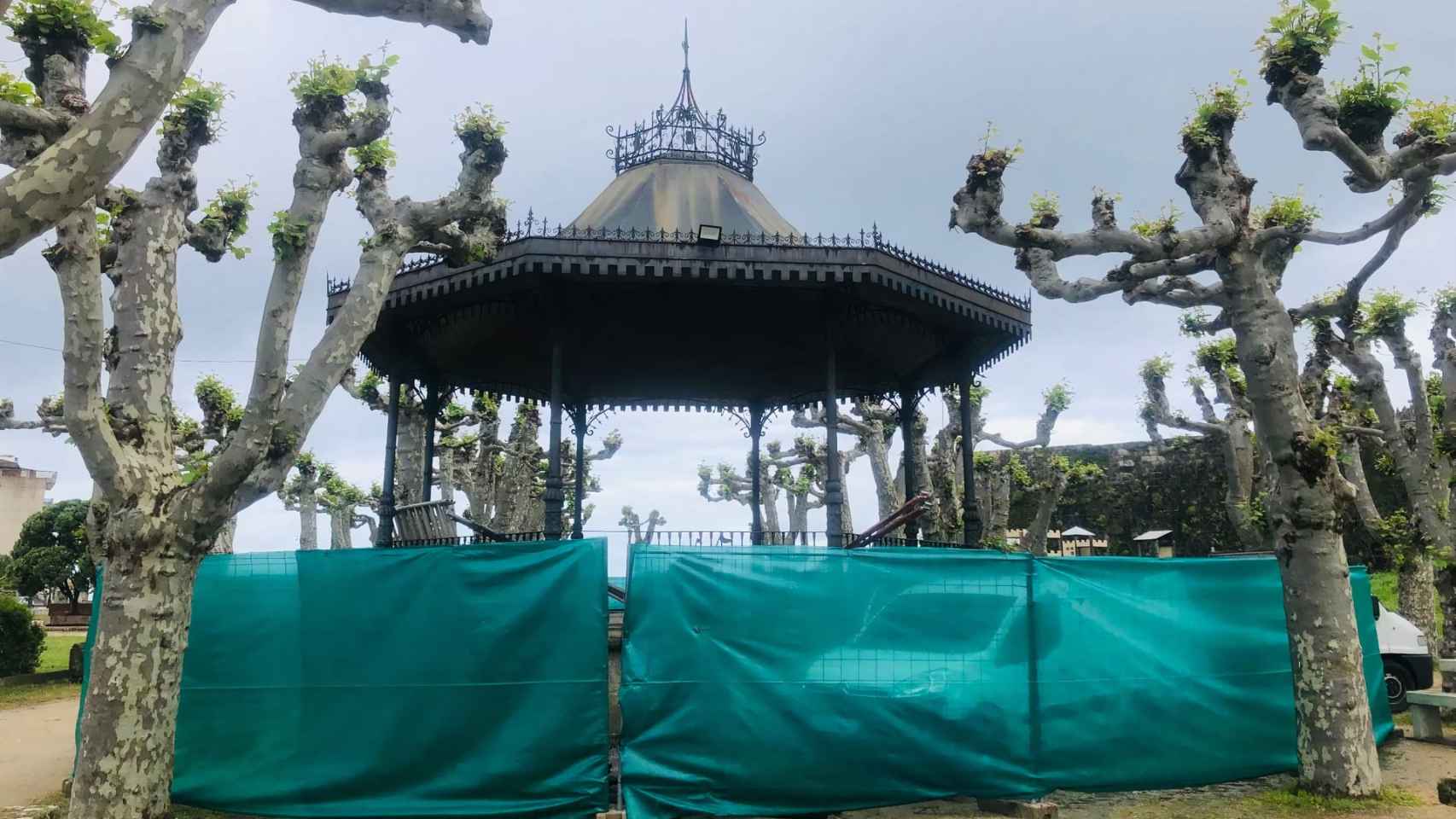 Palco de la música de Baiona.