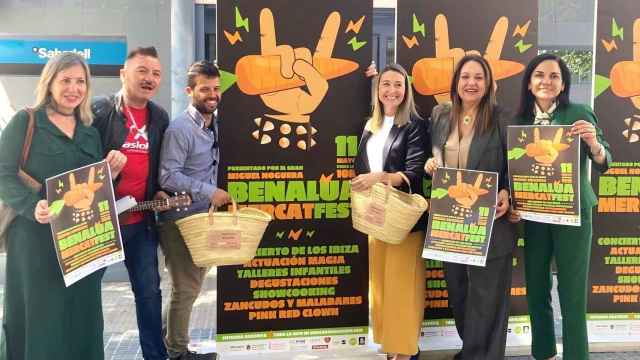 La presentación del Benalúa Mercat Fest este viernes en Alicante.