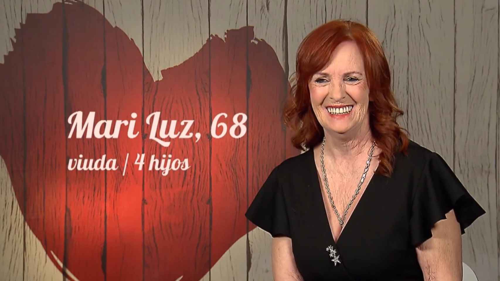 Mari Luz, una soltera de 68 años en el programa de 'First Dates'.