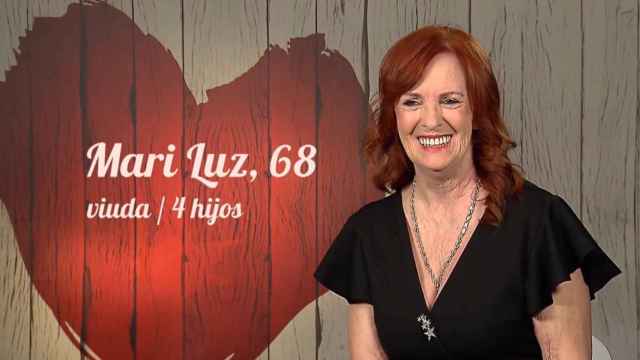 Mari Luz, una soltera de 68 años en el programa de 'First Dates'.