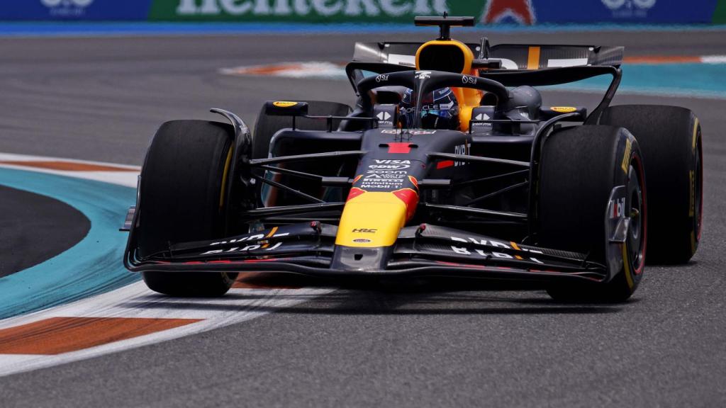 Verstappen, durante el GP de Miami.