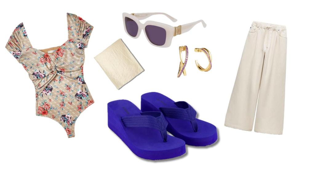 Conjunto con sandalias  'Puffy' Flip-Flops de Énfasis (disponible en El Corte Inglés).