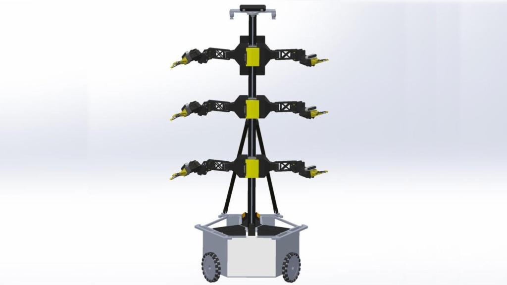 Diseño de robot polinizador Stickbug