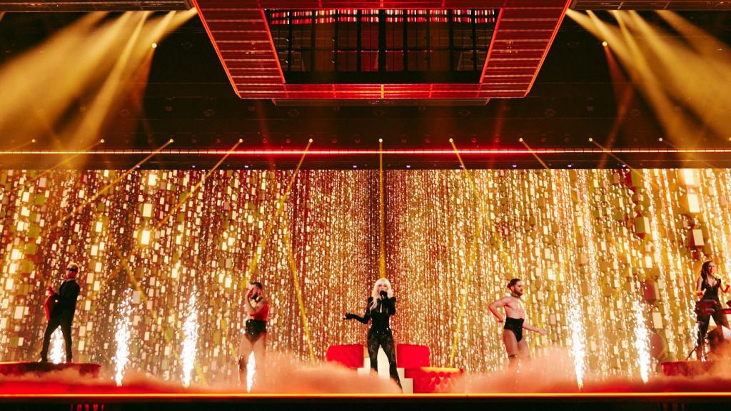 Ensayo de Nebulossa con 'Zorra' en el Malmö Arena de Eurovisión 2024.