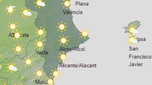 Sábado caluroso en Alicante con máximas que podrán alcanzar los 28 grados en el sur de la provincia