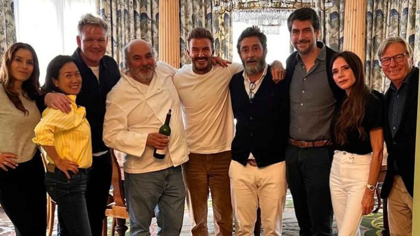 Dámaso, el matrimonio Beckham, Gordon Ramsay y Peter Sisseck, entre los comensales en Vega Sicilia