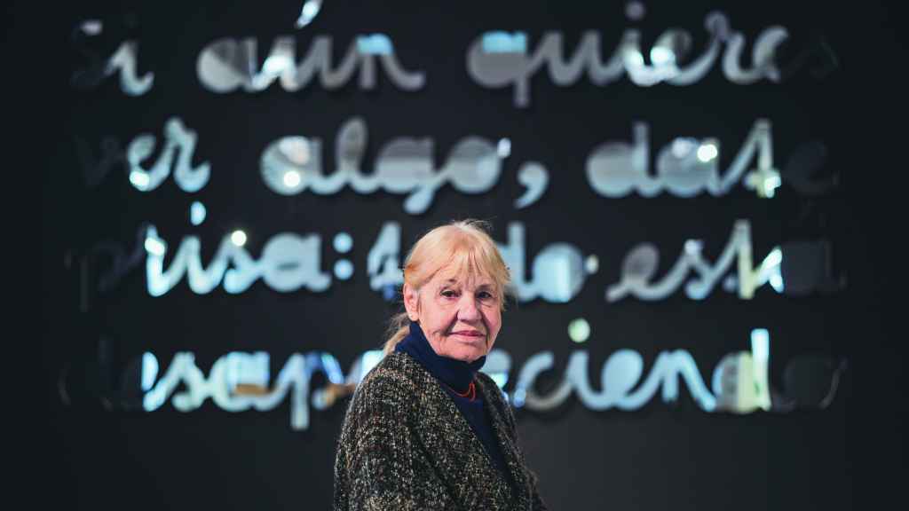 Eva Lootz fotografiada en la Sala Alcalá 31 de Madrid. Foto: David Morales