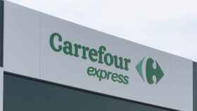 Imagen de archivo de un cartel de Carrefour Express.