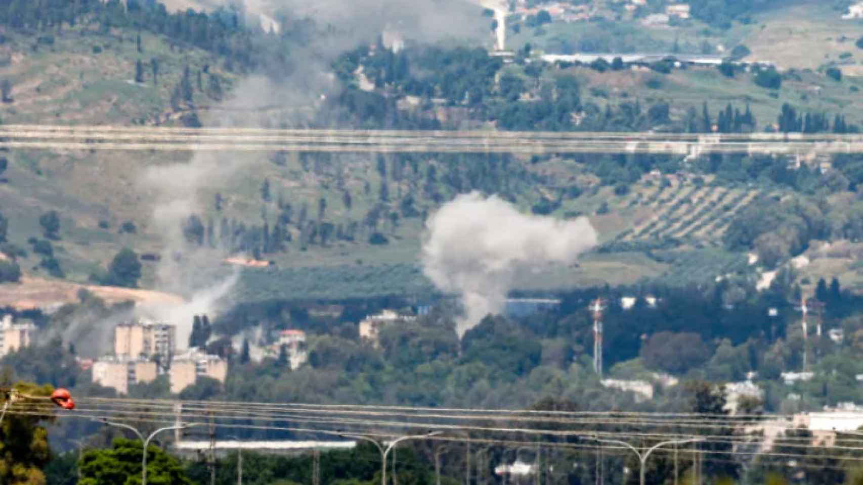 Bombardeo del norte de Israel con 65 misiles lanzados desde el Líbano.