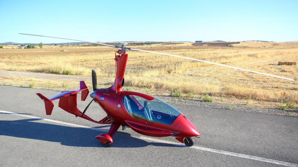 El modelo de autogiro de ELA Aviación que ha participado en el Festival Aéreo de San Javier.