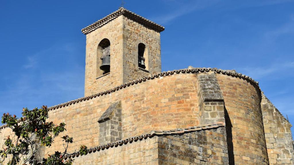 Iglesia de San Estebán, en Sigüés, Zaragoza.