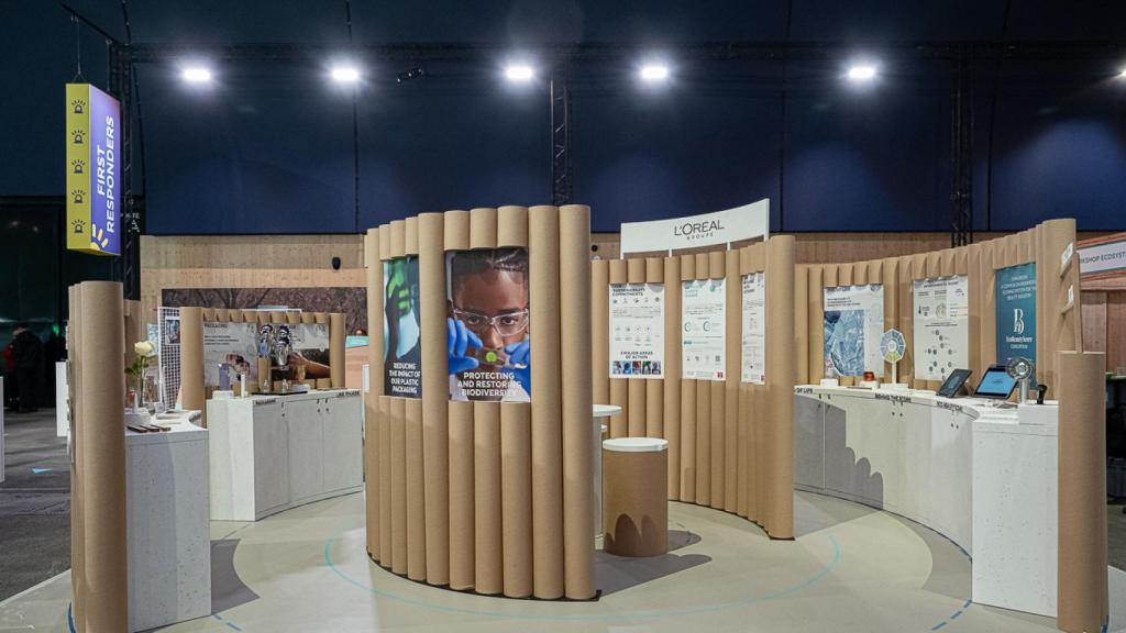 El stand de la compañía durante el congreso internacional.