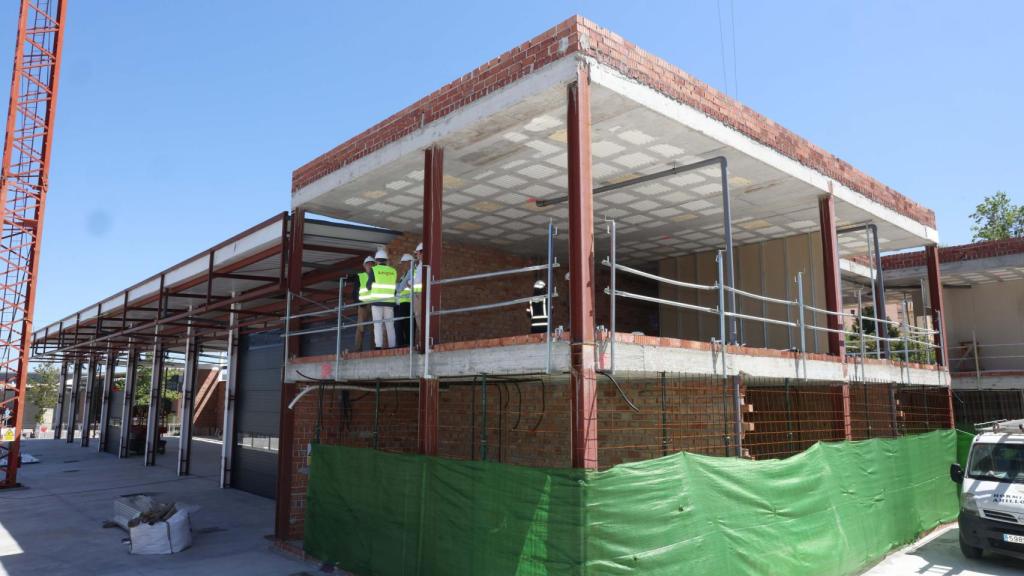 Obras del parque de bomberos de Antequera.