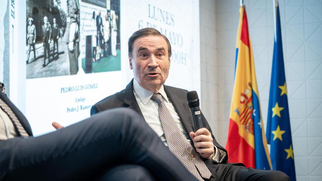 El director y presidente ejecutivo de EL ESPAÑOL, Pedro J. Ramírez, durante la presentación del libro.