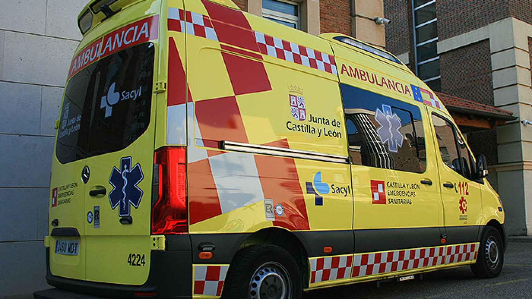 Una ambulancia medicalizada de Sacyl.
