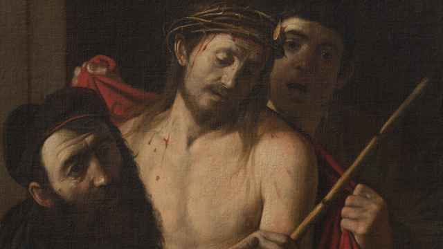 'Ecce Homo' (después de la restauración) Michelangelo Merisi (conocido como Caravaggio).  Imagen cortesía de colección privada