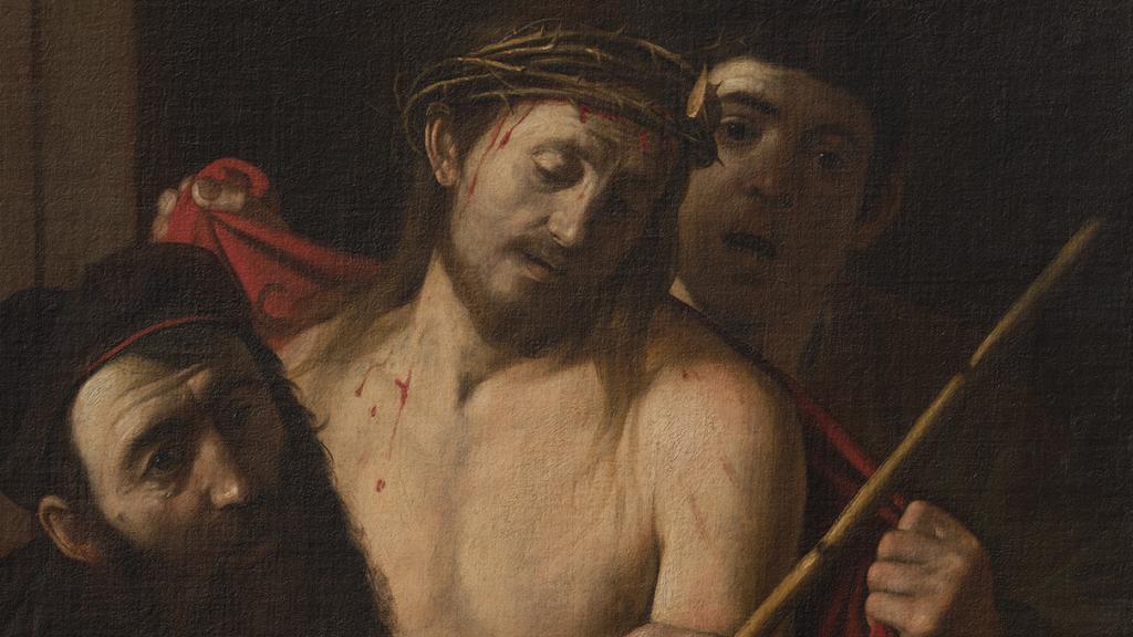 'Ecce Homo' (después de la restauración) Michelangelo Merisi (conocido como Caravaggio).  Imagen cortesía de colección privada