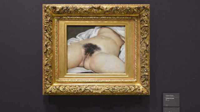'El origen del mundo' de Courbet, expuesto en el Museo d'Orsay. Foto: Wikimedia Commons