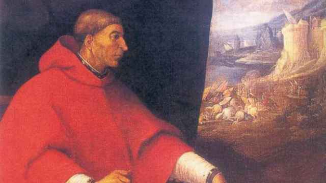 Retrato del Cardenal Cisneros en el Paraninfo de San Bernardo de la Universidad Complutense de Madrid