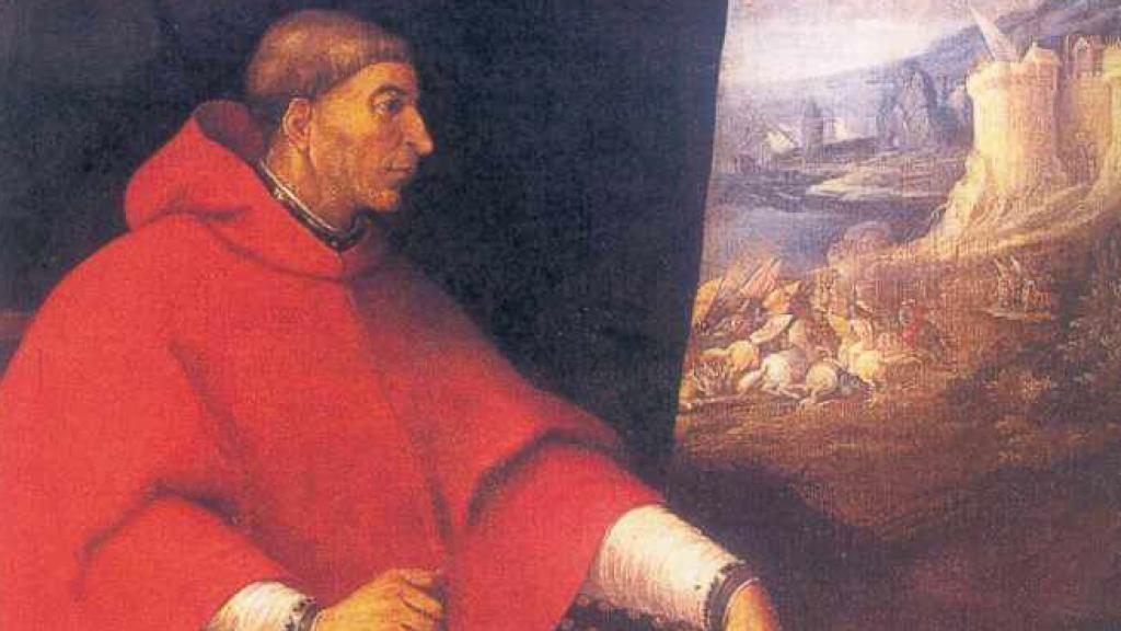 Retrato del Cardenal Cisneros en el Paraninfo de San Bernardo de la Universidad Complutense de Madrid