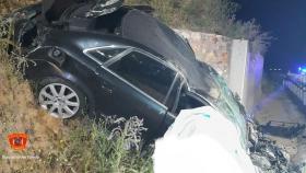 Una fotografía del vehículo accidentado (CPEIS Toledo).