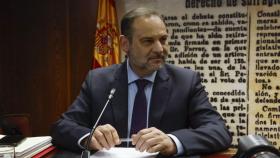 José Luis Ábalos, durante su comparecencia en la comisión de investigación del Senado.