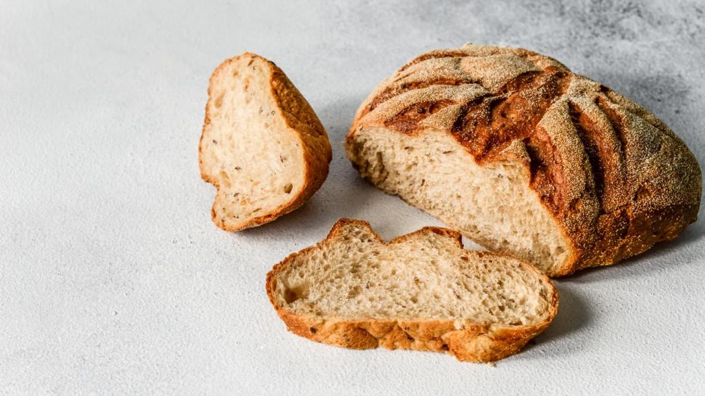 Foto de un pan de trigo sarraceno.