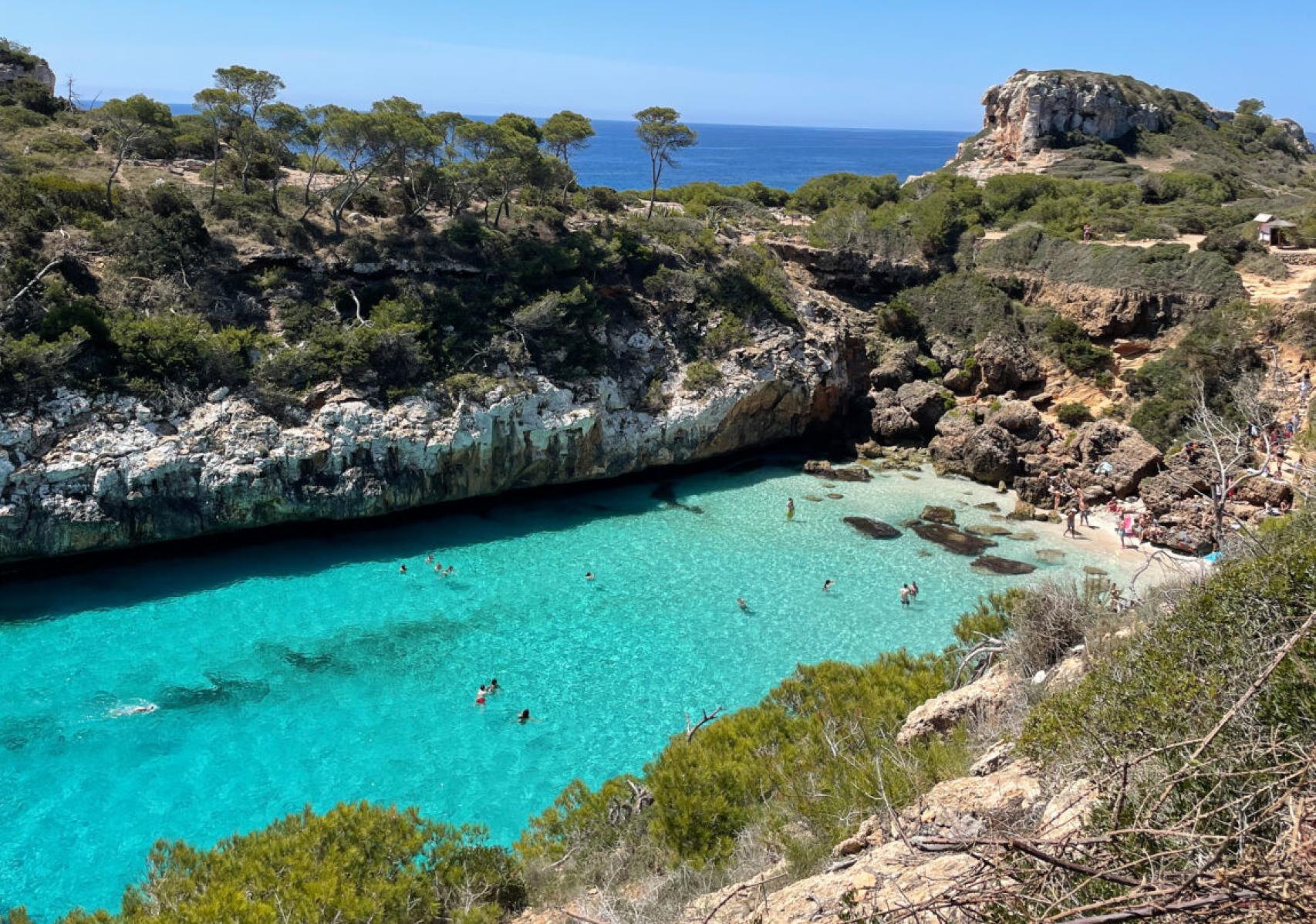 Una de las mejores playas del mundo, Cala del Moro, Mallorca.
