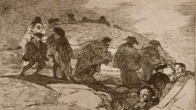 'No saben el camino', grabado de Goya que muestra una de las famosas cuerdas de presos.