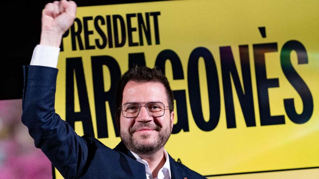 El presidente de la Generalitat y candidato de ERC a la reelección, Pere Aragonès