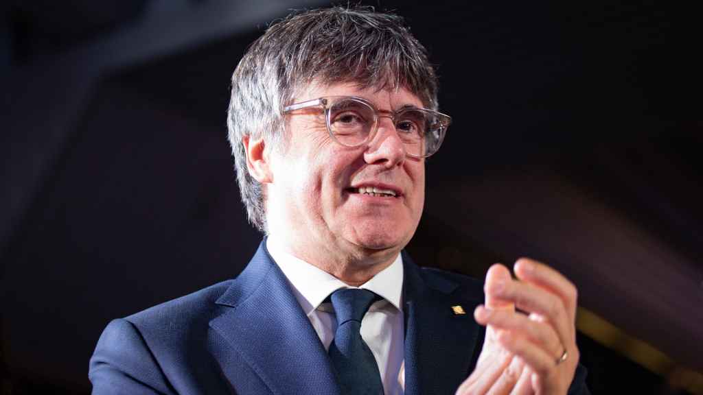 El expresidente de la Generalitat de Cataluña y candidato de Junts a las elecciones catalanas, Carles Puigdemont