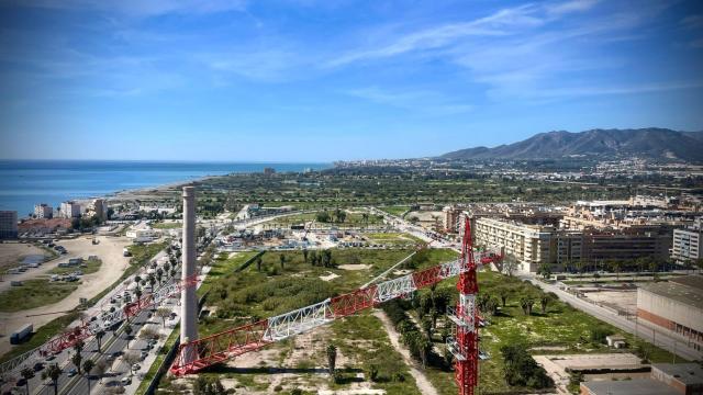 Vistas de los nuevos desarrollos residenciales en el litoral oeste de Málaga.