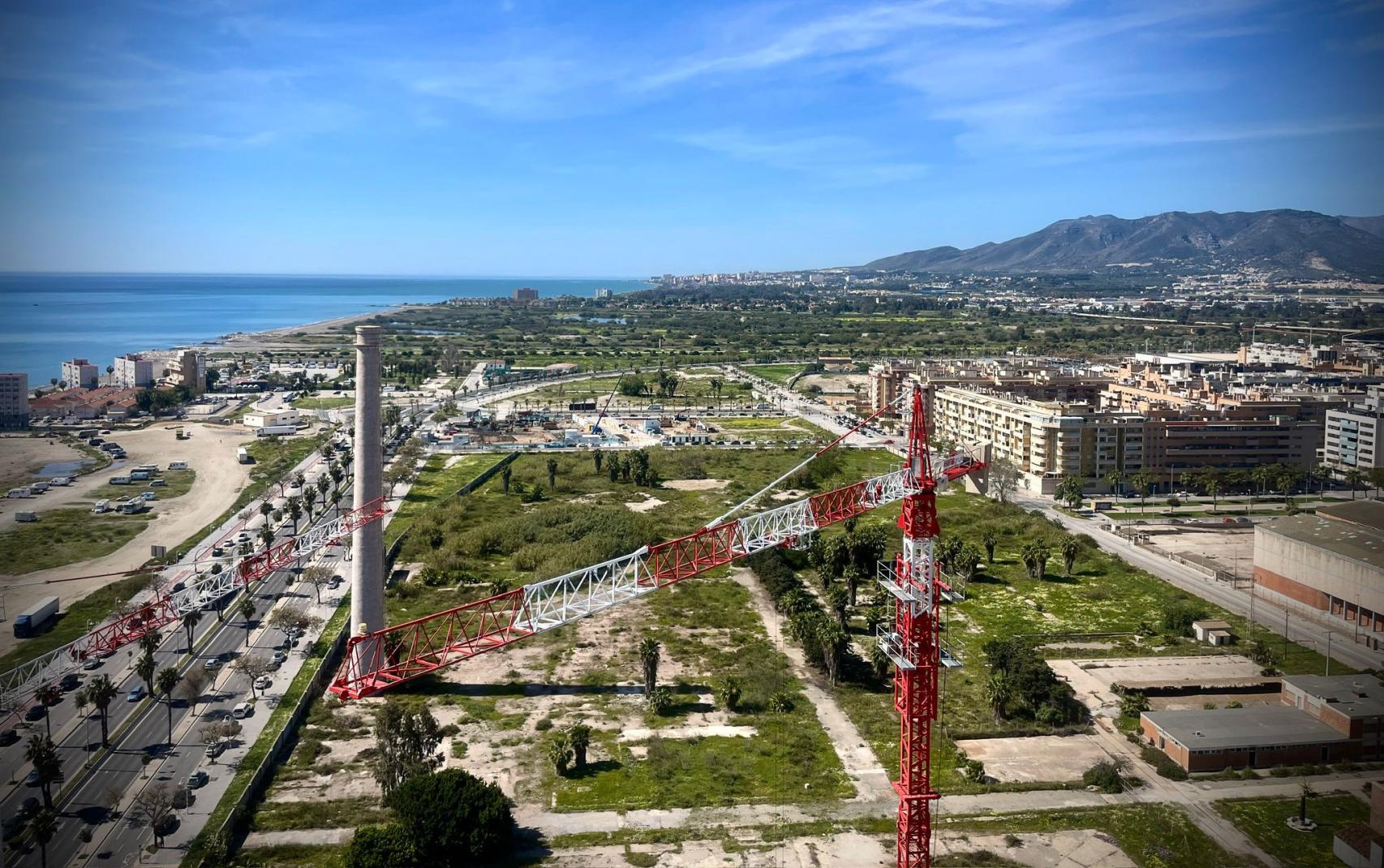 Vistas de los nuevos desarrollos residenciales en el litoral oeste de Málaga.