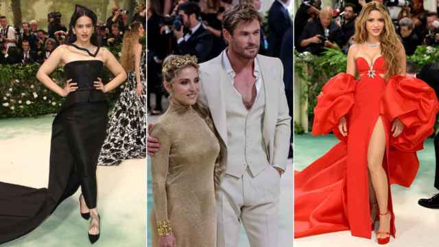 Rosalía, Elsa Pataky, Chris Hemsworth y Shakira en la Met Gala 2024.