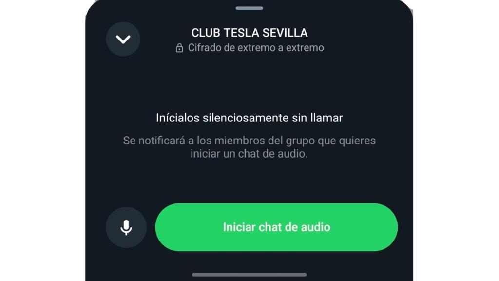 Chat de audio en grupo