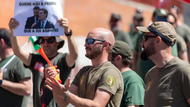 Los agentes medioambientales se manifiestan en Toledo para luchar por sus derechos