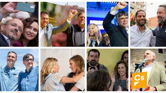 Montaje candidatos a los comicios catalanes