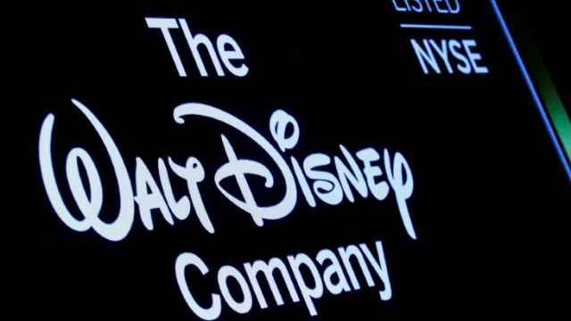 El logo de Walt Disney en una pantalla de la Bolsa de Nueva York.