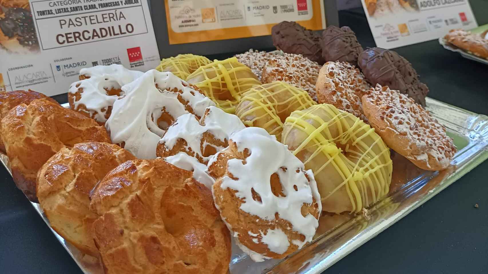 Las rosquillas de San Isidro de la pastelería Cercadillo de Madrid.