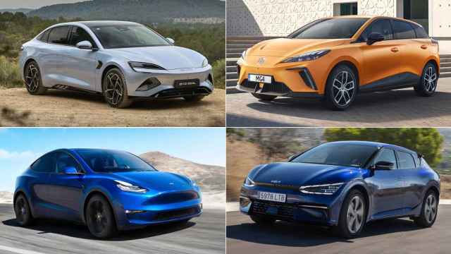 El MG 4, el Kia EV6, Tesla Model 3 y Tesla Model Y, entre los mejores coches eléctricos.