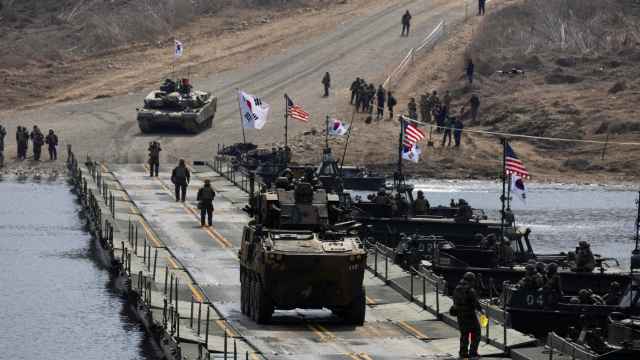 Un ejercicio conjunto entre los ejércitos de EEUU y Corea del Sur el pasado mes de abril.