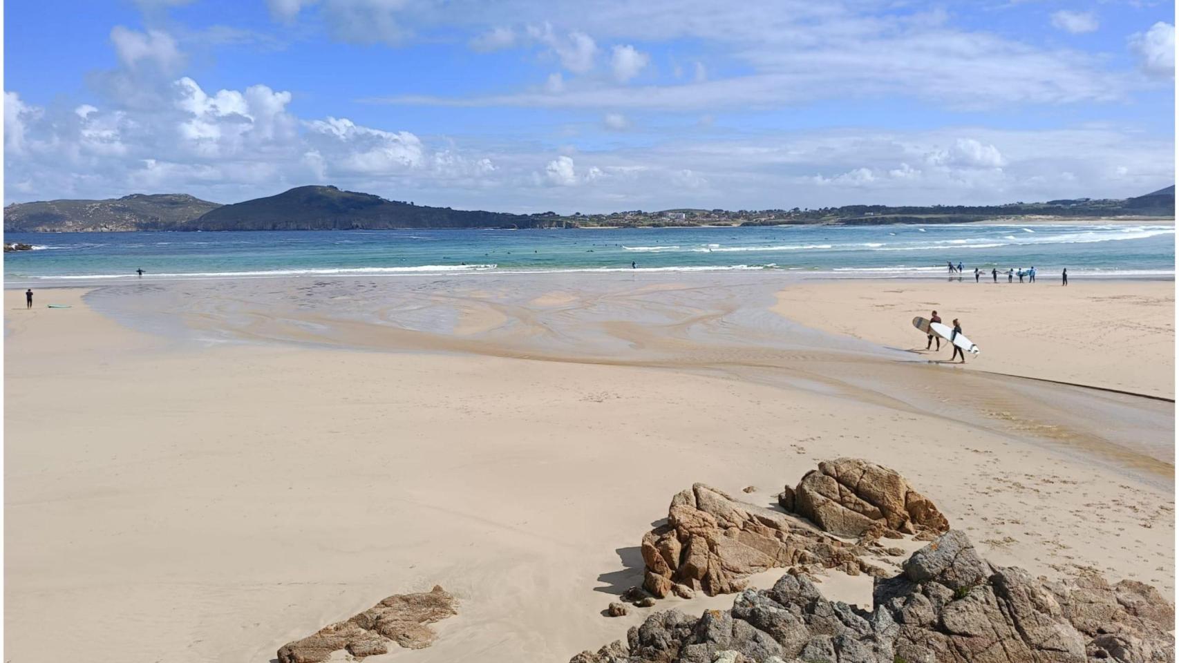 Playa de San Jorge, en Ferrol