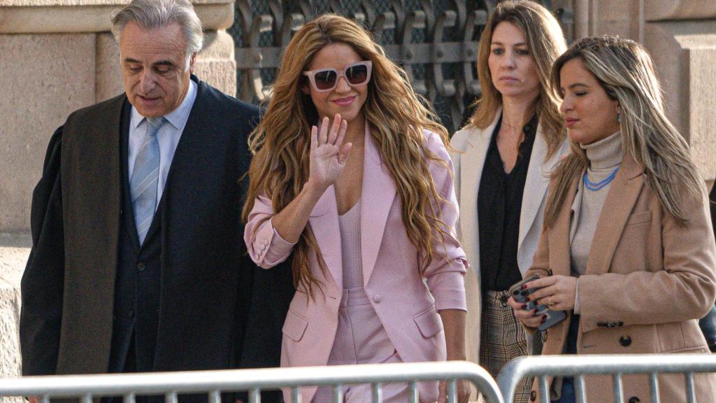 Shakira, a su llegada al juicio celebrado en Barcelona el 20 de noviembre de 2023.