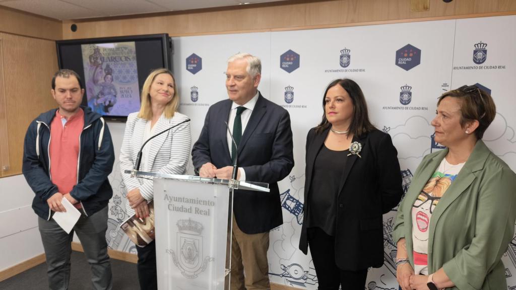 Rueda de prensa ofrecida en el Ayuntamiento de Ciudad Real.